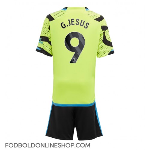 Arsenal Gabriel Jesus #9 Udebane Trøje Børn 2023-24 Kortærmet (+ Korte bukser)